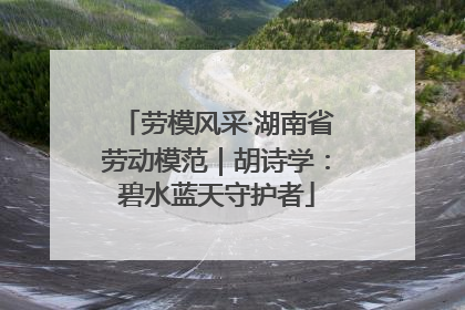 劳模风采·湖南省劳动模范｜胡诗学：碧水蓝天守护者