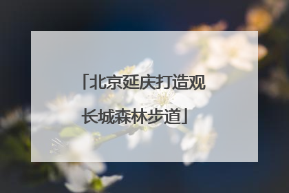 北京延庆打造观长城森林步道