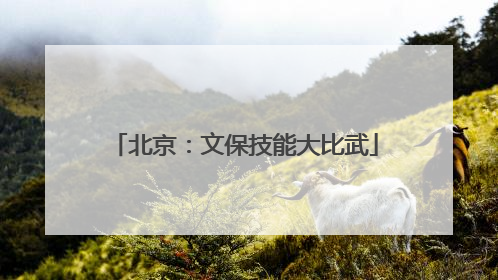 北京：文保技能大比武
