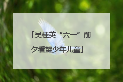 吴桂英“六一”前夕看望少年儿童