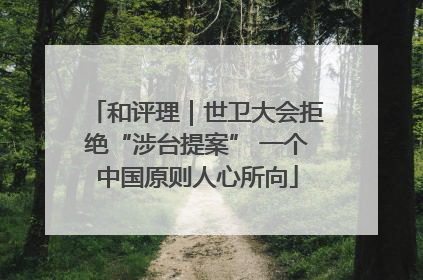 和评理｜世卫大会拒绝“涉台提案” 一个中国原则人心所向