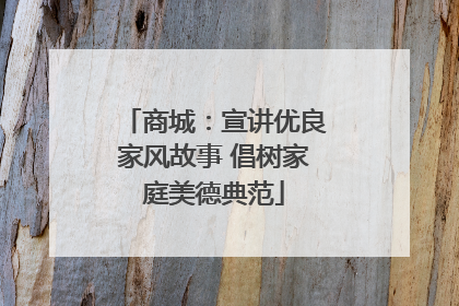 商城：宣讲优良家风故事 倡树家庭美德典范