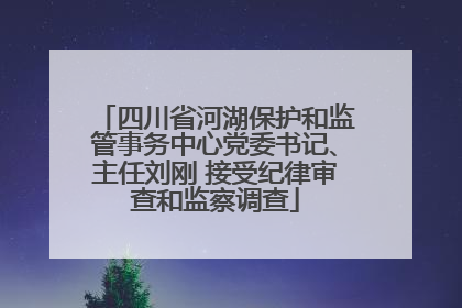 四川省河湖保护和监管事务中心党委书记、主任刘刚 接受纪律审查和监察调查