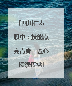 四川仁寿二职中：技能点亮青春，匠心接续传承