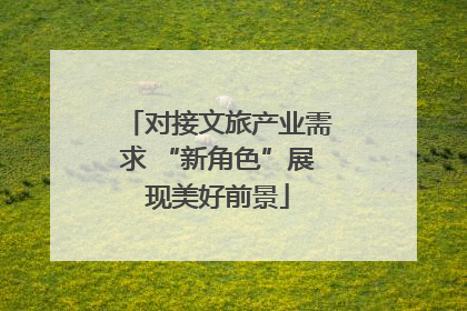 对接文旅产业需求 “新角色”展现美好前景