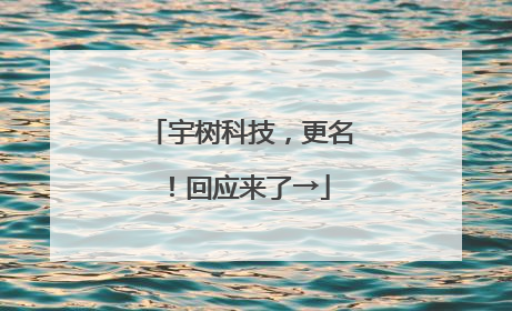 宇树科技，更名！回应来了→