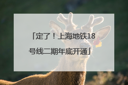 定了！上海地铁18号线二期年底开通