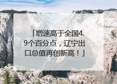 增速高于全国4.9个百分点，辽宁出口总值再创新高！