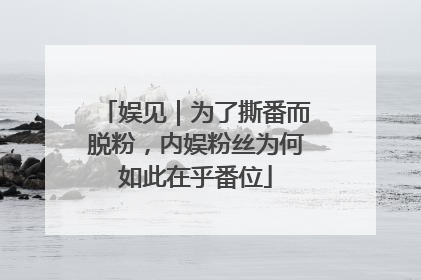 娱见｜为了撕番而脱粉，内娱粉丝为何如此在乎番位