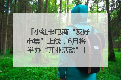 小红书电商“友好市集”上线，6月将举办“开业活动”