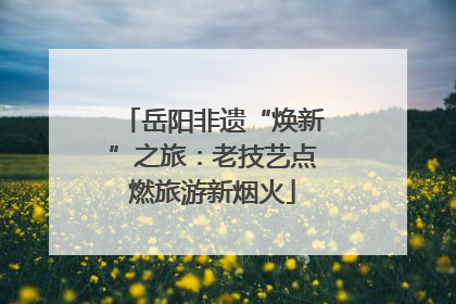 岳阳非遗“焕新”之旅：老技艺点燃旅游新烟火