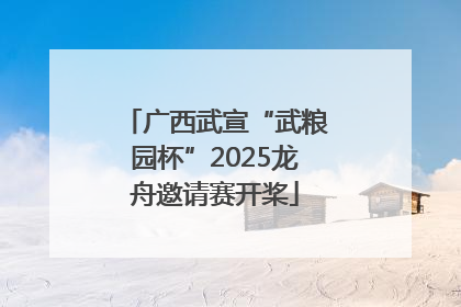 广西武宣“武粮园杯”2025龙舟邀请赛开桨