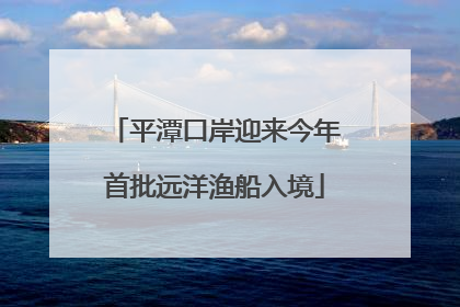 平潭口岸迎来今年首批远洋渔船入境