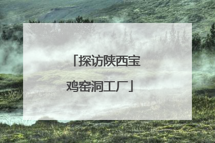 探访陕西宝鸡窑洞工厂