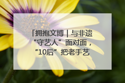 拥抱文博|与非遗“守艺人”面对面,“10后”把老手艺玩出“潮”花样