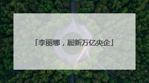 李丽娜，履新万亿央企
