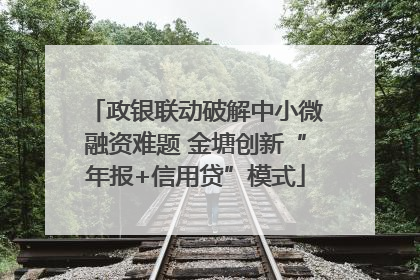 政银联动破解中小微融资难题 金塘创新“年报+信用贷”模式