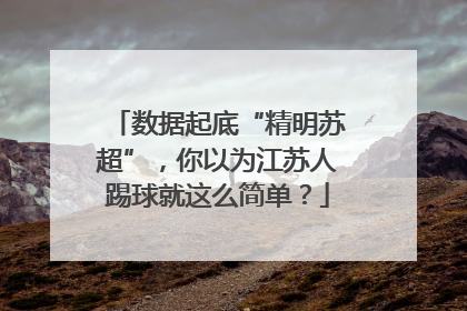 数据起底“精明苏超”，你以为江苏人踢球就这么简单？