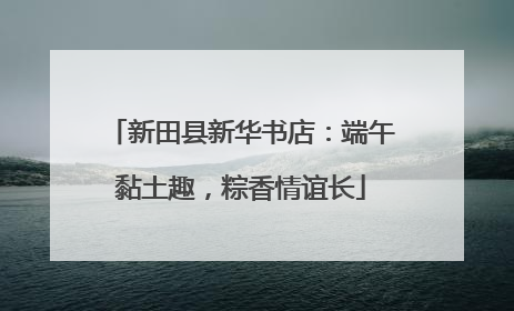 新田县新华书店：端午黏土趣，粽香情谊长