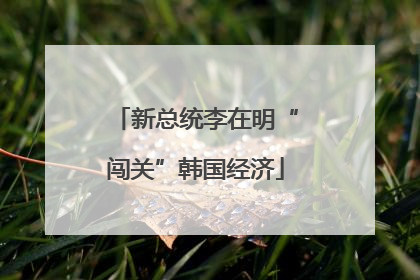 新总统李在明“闯关”韩国经济