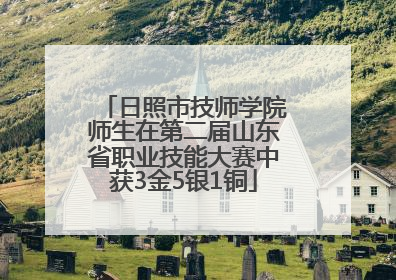 日照市技师学院师生在第二届山东省职业技能大赛中获3金5银1铜
