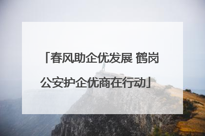 春风助企优发展 鹤岗公安护企优商在行动