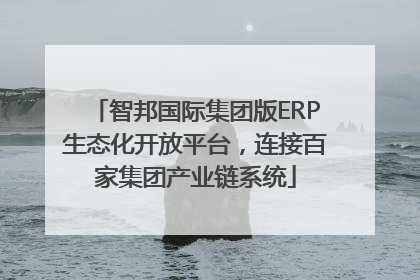 智邦国际集团版ERP生态化开放平台，连接百家集团产业链系统