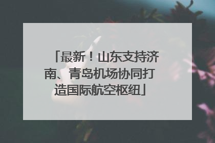 最新！山东支持济南、青岛机场协同打造国际航空枢纽
