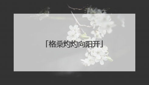 格桑灼灼向阳开