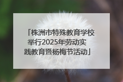 株洲市特殊教育学校举行2025年劳动实践教育暨杨梅节活动