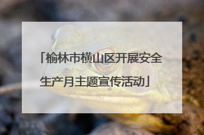 榆林市横山区开展安全生产月主题宣传活动