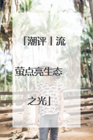 潮评丨流萤点亮生态之光