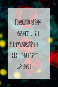 澧源时评｜桑植：让红色旅游开出“研学”之光