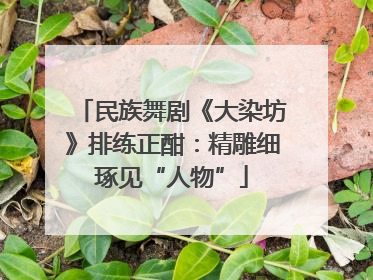 民族舞剧《大染坊》排练正酣：精雕细琢见“人物”