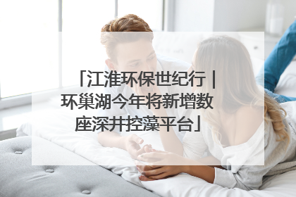 江淮环保世纪行｜环巢湖今年将新增数座深井控藻平台