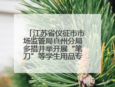 江苏省仪征市市场监管局真州分局多措并举开展“笔刀”等学生用品专项检查