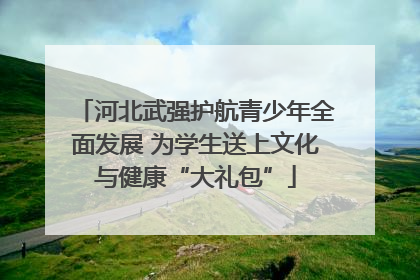 河北武强护航青少年全面发展 为学生送上文化与健康“大礼包”