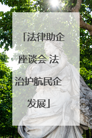 法律助企座谈会 法治护航民企发展