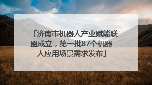 济南市机器人产业赋能联盟成立，第一批87个机器人应用场景需求发布