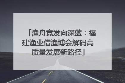 渔舟竞发向深蓝：福建渔业借渔博会解码高质量发展新路径