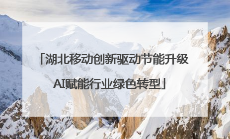 湖北移动创新驱动节能升级 AI赋能行业绿色转型