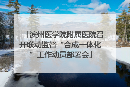 滨州医学院附属医院召开联动监督“合成一体化”工作动员部署会