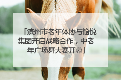 滨州市老年体协与愉悦集团开启战略合作，中老年广场舞大赛开幕