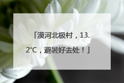 漠河北极村，13.2℃，避暑好去处！