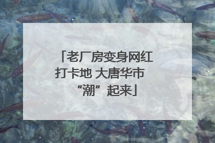 老厂房变身网红打卡地 大唐华市“潮”起来
