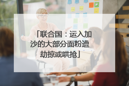 联合国：运入加沙的大部分面粉遭劫掠或哄抢