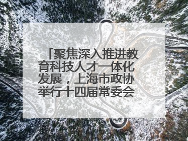 聚焦深入推进教育科技人才一体化发展，上海市政协举行十四届常委会第十八次会议，胡文容出席并讲话