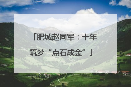 肥城赵同军：十年筑梦“点石成金”