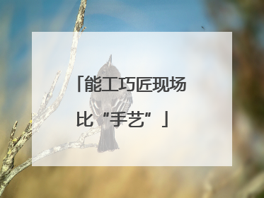 能工巧匠现场比“手艺”