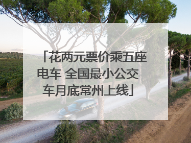 花两元票价乘五座电车 全国最小公交车月底常州上线
